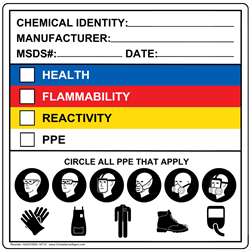 Chemical hazard label HAZCHEM-14716